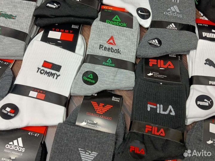 Носки Nike Adidas Puma Reebok