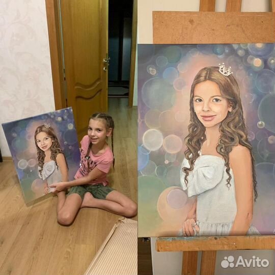 Портрет по фото, картины на заказ