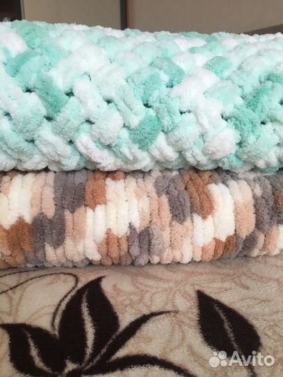 Пледы ручной работы, барашек ручной работы