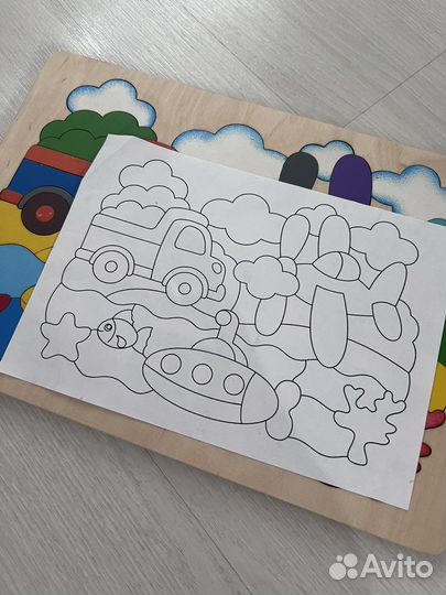 Деревянный пазл крона «В путешествие»