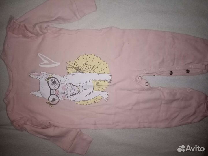 Одежда для девочки пакетом от 6-9 месяцев