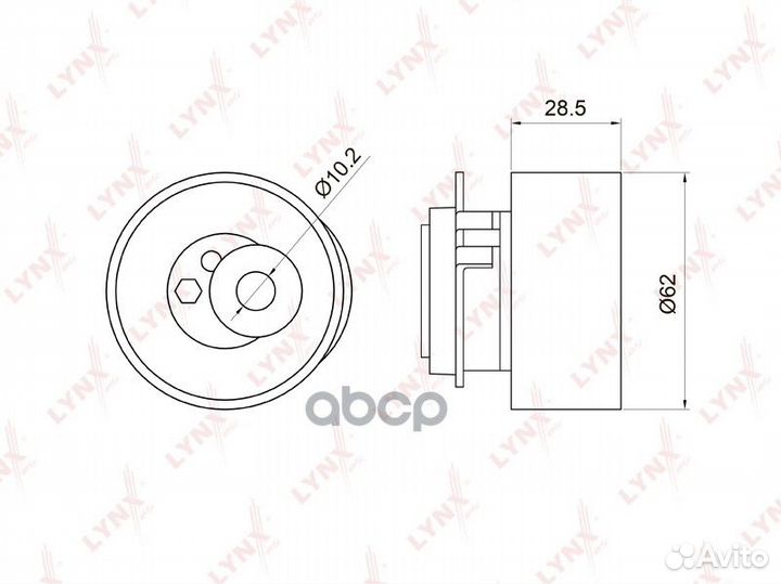 Ролик натяжной ремня грм PB1046 lynxauto