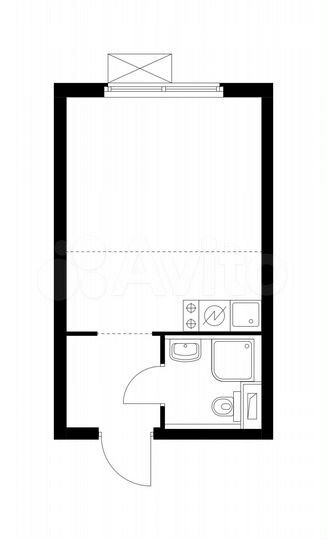 Квартира-студия, 21,7 м², 19/25 эт.