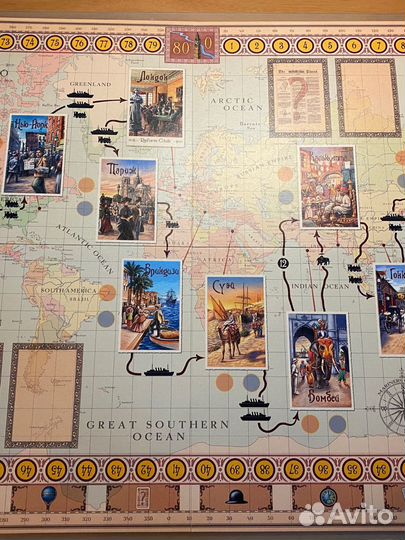 Настольная игра «Вокруг света за 80 дней»
