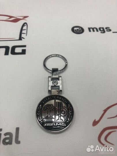 Брелок Affalterbach AMG круглый металлический