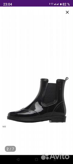 Резиновые женские полусапожки