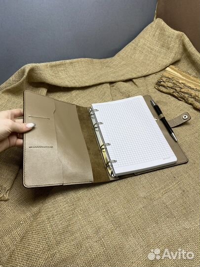 Блокнот из натуральной кожи