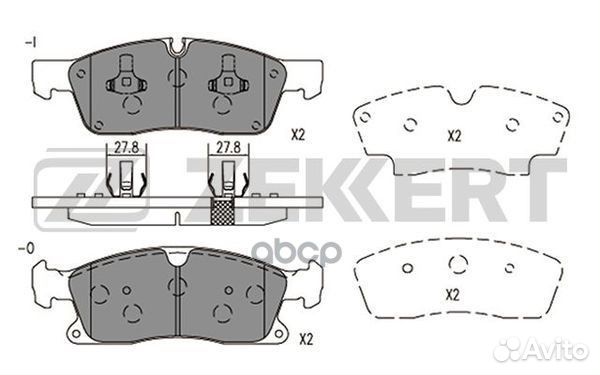 Колодки торм. диск. передн. MB GL (X166) 12- G