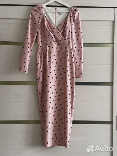 Платье ln fashion розовое с горох