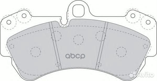 Колодки тормозные перед porsche cayenne 03-10