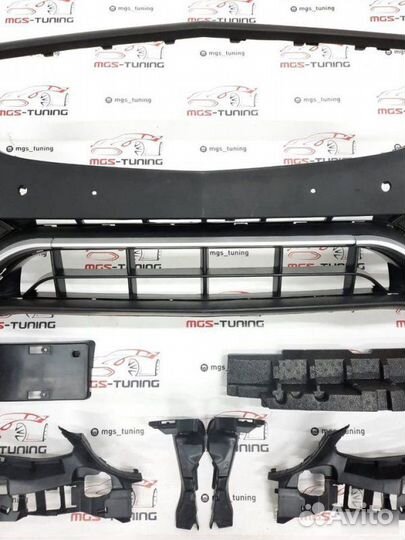 Бампер в стиле C63 AMG на C-Class W205 Рест