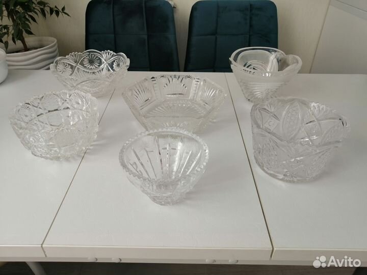 Хрусталь СССР ваза конфетница