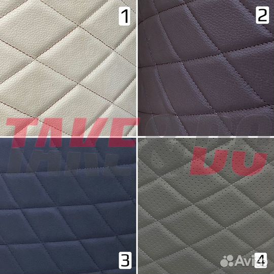 Экокожа на поролоне стеганая