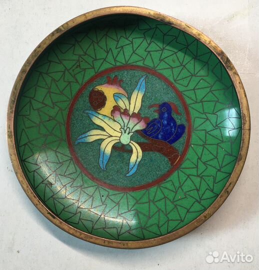 Пепельница винтажная (клуазоне) Китай 1950-1960-е