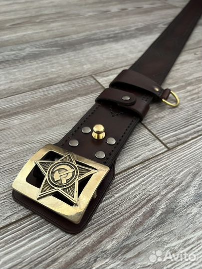 Ремень с пряжкой ркка (Ручной работы)