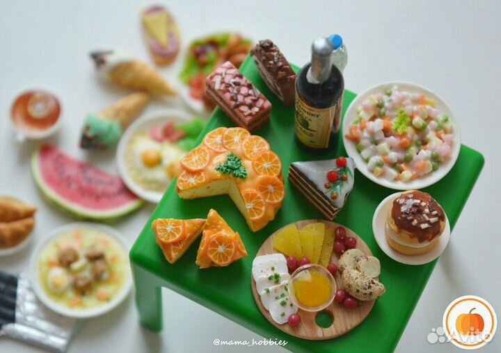 Еда для кукол. Кулинарная миниатюра
