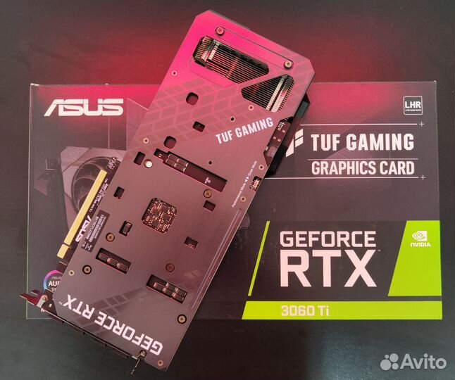 Игровая видеокарта RTX 3060 TI asus tuf gaming