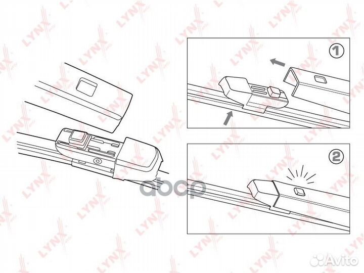 LR40K Щетка стеклоочистителя задняя lynxauto LR
