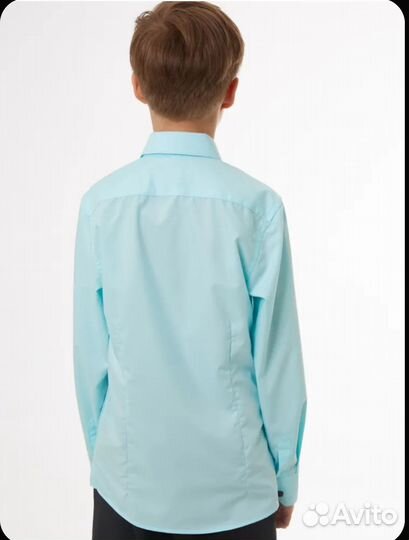 Рубашка для мальчика(кнопки) разм 158