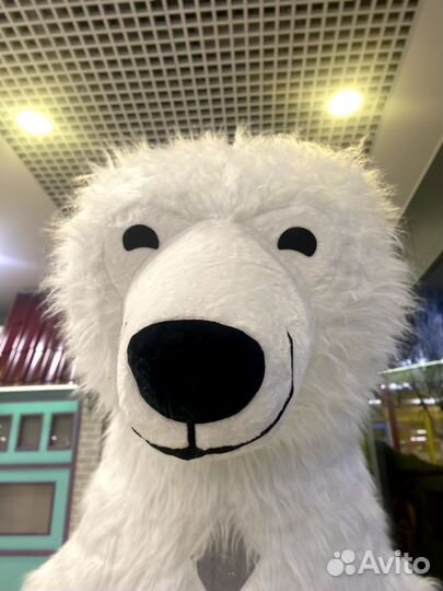 Белый медведь ростовая кукла