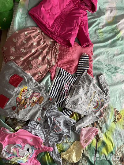 Вещи пакетом на девочку от 86 см