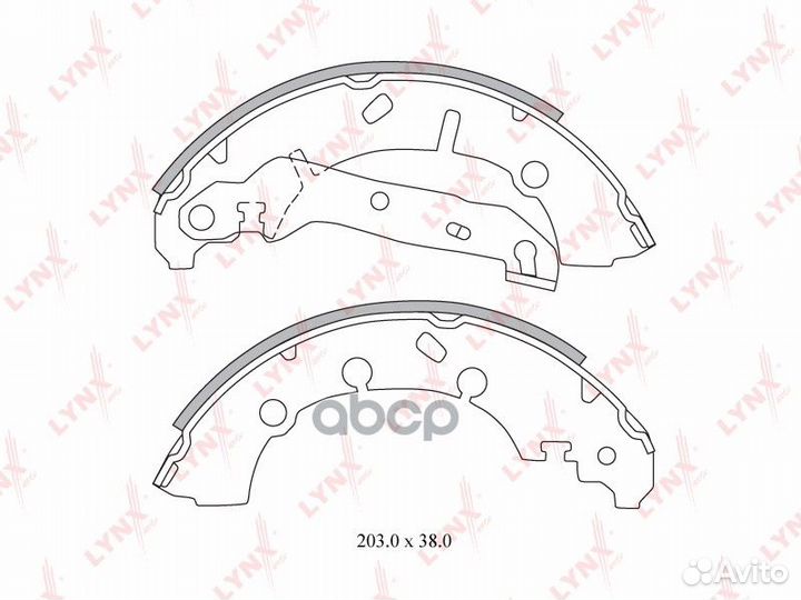Колодки тормозные барабанные зад BS3001 LYN