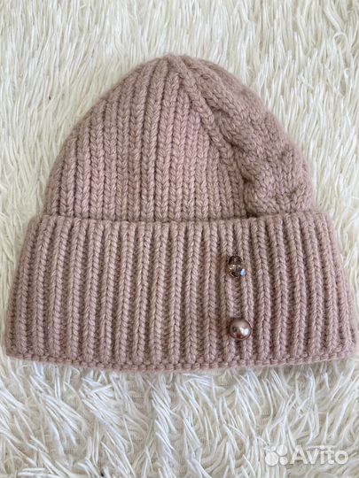 Шапка зимняя женская вязанная
