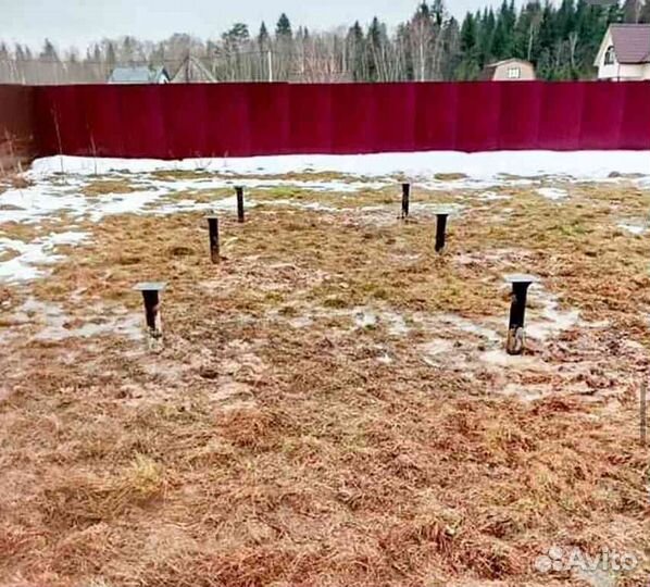 Винтовые сваи Подъем домов