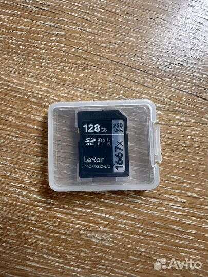 Флешка карта памяти lexar 128 гб v60
