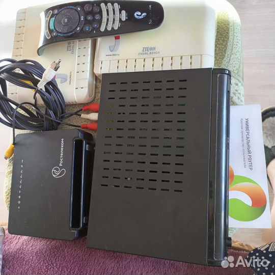 Модемы, роутеры, приставка Ростелеком,пульт
