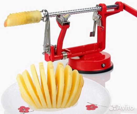 Прибор для очистки и нарезки яблок