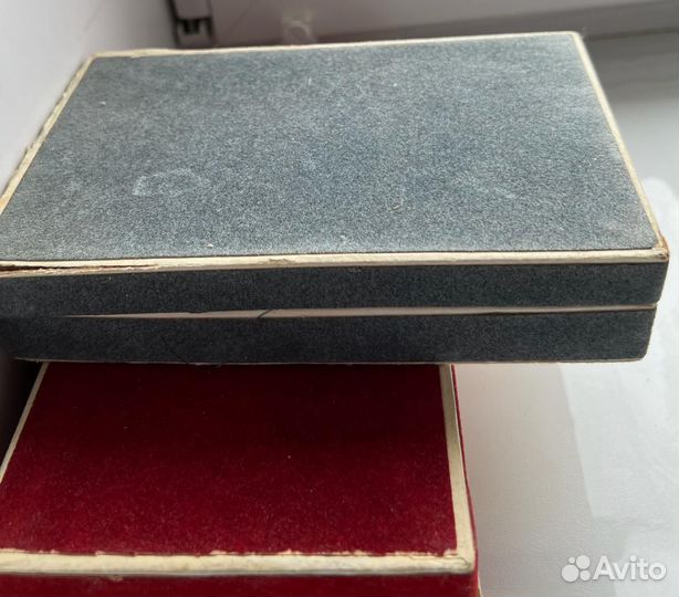 Чайные ложки мельхиор 1957 год в родной коробке