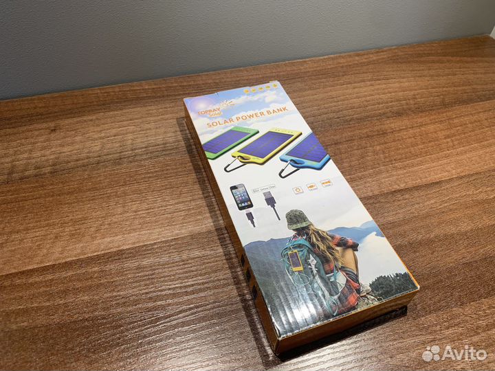 Внешний аккумулятор power bank солнечная батарея