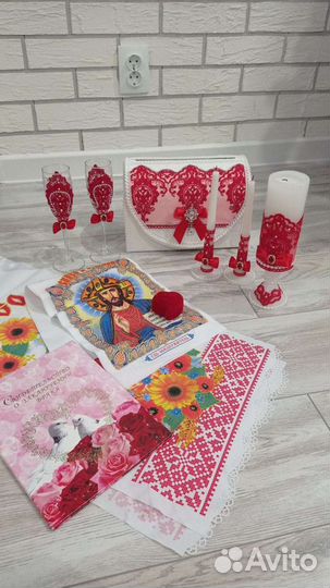 Набор фужеров и подарочки