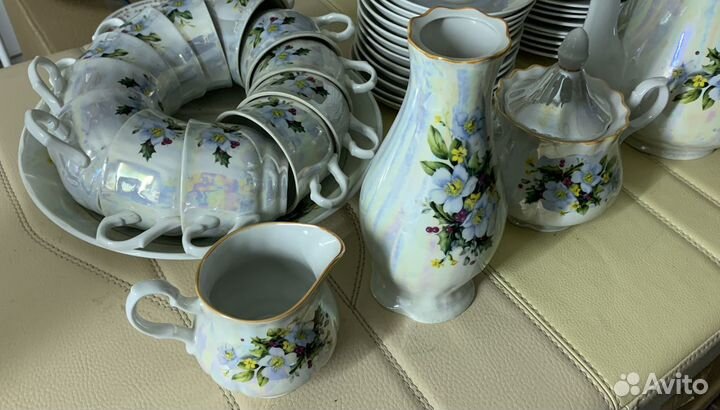 Чайный сервиз, Добрушский завод, 12 персон