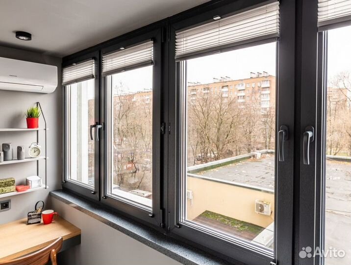 Окна алюминиевые новые