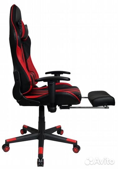 Игровое кресло Raybe K-5960 красное, подс. для ног