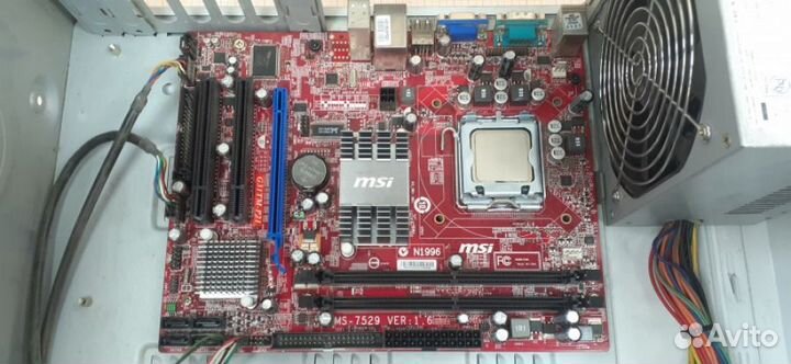 Системные блоки: MSi G31TM-P2 + asus P4VP-MX, б/у