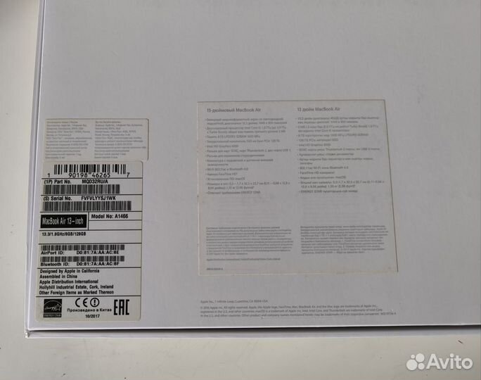 Macbook Air 13 2017 в отличном состоянии