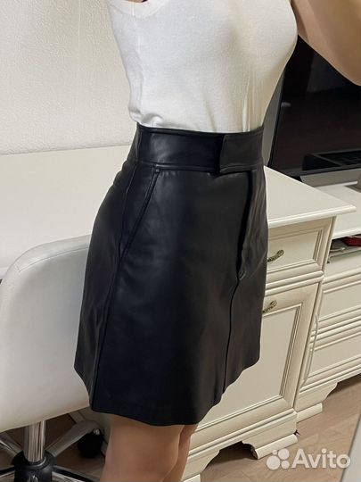 Юбка кожаная lime