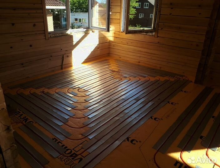 Монтаж теплого пола. Водяной теплый пол