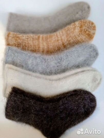 Носки шерстяные вязаные из козьего пуха