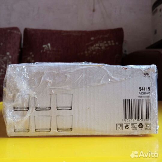 Стеклянные подсвечники 6 шт