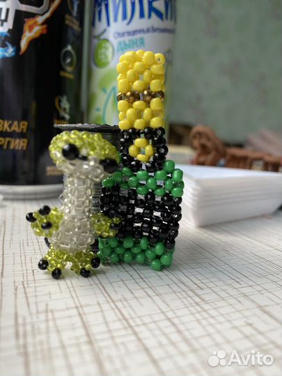 Игрушка бухарик из бисера