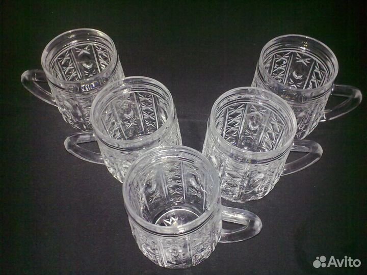 Кружки хрустальные-6 шт