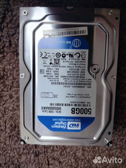 Жесткий диск 500 гб заказан авито доставкой