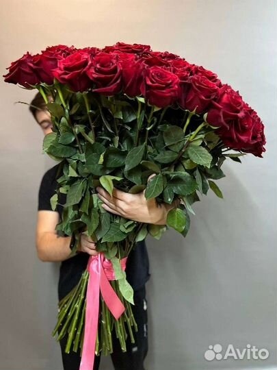 Метровые розы эквадор 25 51 101 роза