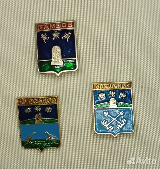 Значки городов Тамбовской Области