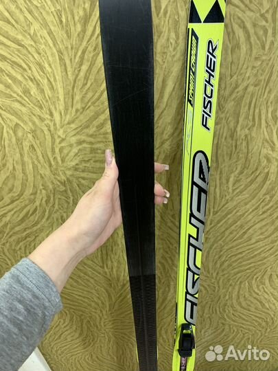 Лыжи беговые и ботинки fisher детские