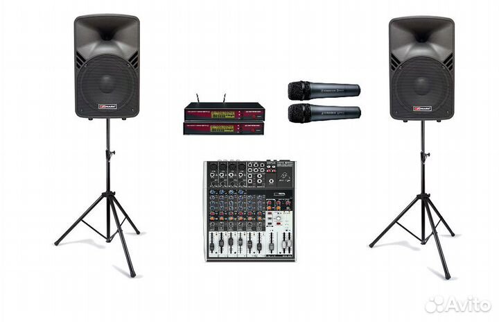 Музыкальное оборудование, Звук, Свет, Сцена, Экран